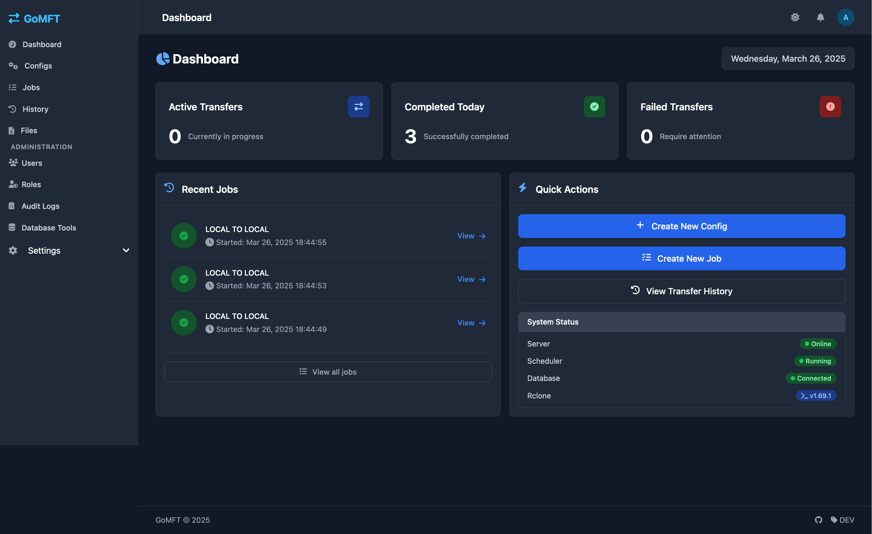 Dashboard Dark Mode